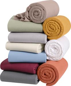 Irisette Hoeslaken Orion 9 zachte frotté stretch, voor matrassen tot 25 cm hoogte