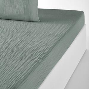 LA REDOUTE INTERIEURS Effen hoeslaken in tetra, omslag 30cm, Kumla