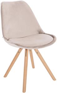 CLP Stuhl Sofia Samt Rund Beige