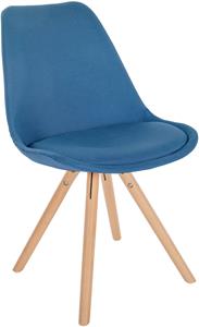 CLP Stuhl Sofia Stoff Rund Blau