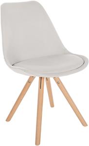 CLP Stuhl Sofia Stoff Rund Creme
