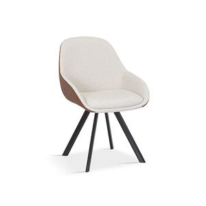 Huisenthuis.nl Stoel Malou Beige-Cognac - Set van 2