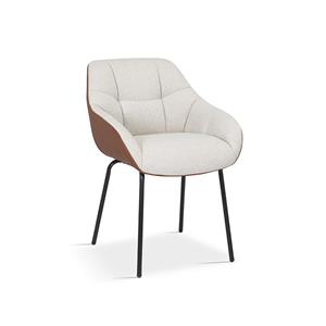 Huisenthuis.nl Stoel Dundee Beige-Cognac - Set van 2