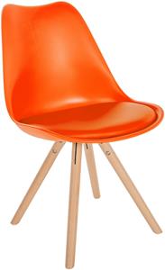 CLP Stuhl Sofia Kunststoff Rund Orange