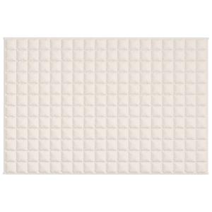 vidaxl Verzwaringsdeken 120x180 cm 9 kg stof lichtcrmekleurig