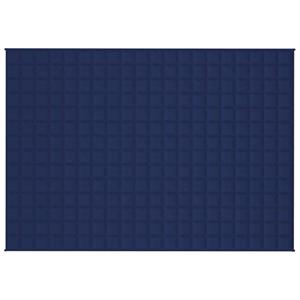 vidaxl Verzwaringsdeken 135x200 cm 10 kg stof blauw