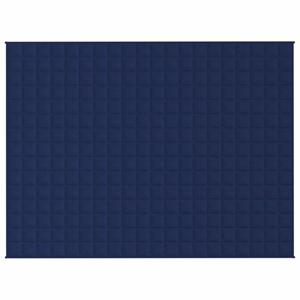 vidaXL Verzwaringsdeken 150x200 cm 7 kg stof blauw