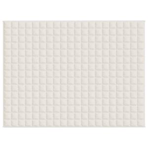 VIDAXL Bettüberwurf »Gewichtsdecke Hellcreme 150x200 cm 7 kg Stoff«, 