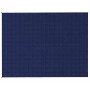 vidaXL Verzwaringsdeken 150x200 cm 11 kg stof blauw