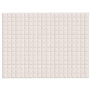 VIDAXL Bettüberwurf »Gewichtsdecke Hellcreme 150x200 cm 11 kg Stoff«, 