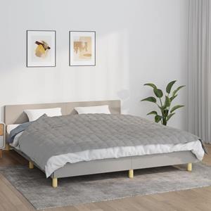 vidaxl Verzwaringsdeken 155x220 cm 11 kg stof grijs