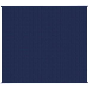 vidaxl Verzwaringsdeken 200x230 cm 13 kg stof blauw