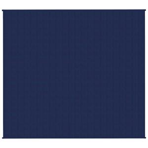 vidaxl Verzwaringsdeken 200x225 cm 9 kg stof blauw