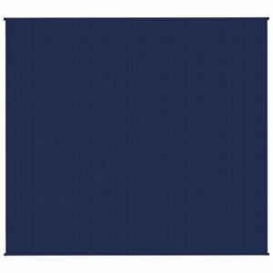 vidaxl Verzwaringsdeken 200x225 cm 13 kg stof blauw