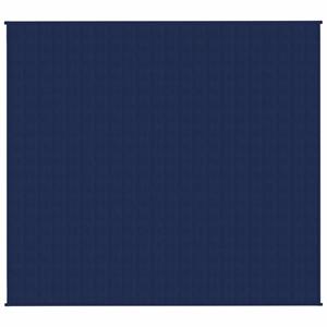 VIDAXL Bettüberwurf »Gewichtsdecke Blau 200x220 cm 13 kg Stoff«, 