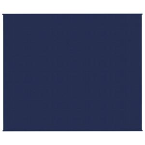 vidaxl Verzwaringsdeken 220x260 cm 11 kg stof blauw