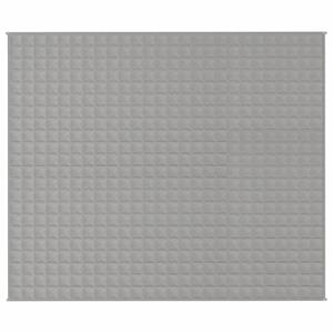 vidaXL Verzwaringsdeken 220x260 cm 11 kg stof grijs