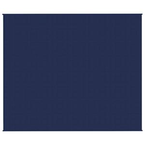 vidaxl Verzwaringsdeken 220x260 cm 15 kg stof blauw