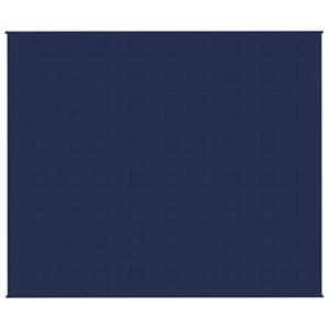 vidaxl Verzwaringsdeken 220x260 cm 15 kg stof blauw