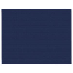 vidaXL Verzwaringsdeken 235x290 cm 11 kg stof blauw