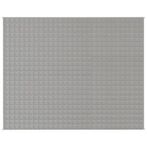 vidaxl Verzwaringsdeken 235x290 cm 11 kg stof grijs