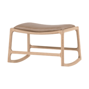 Gazzda Dedo footstool - voetenbank dakar leather stone 1436