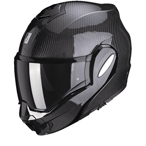 SCORPION EXO-Tech Evo Carbon Solid, Systeemhelm, Zwart