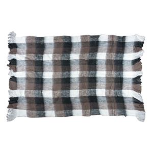 Countrylifestyle Plaid Wol look ruit bruin