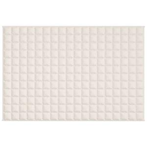 vidaxl Verzwaringsdeken 122x183 cm 9 kg stof lichtcrmekleurig