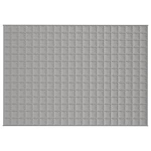 vidaXL Verzwaringsdeken 135x200 cm 6 kg stof grijs