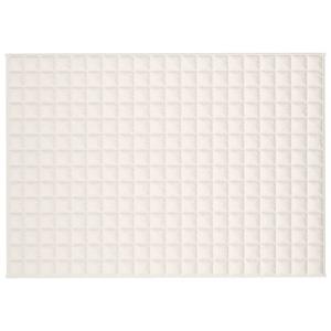VIDAXL Bettüberwurf »Gewichtsdecke Hellcreme 140x200 cm 10 kg Stoff«, 