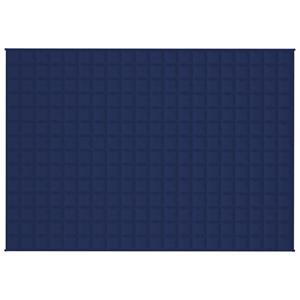 vidaxl Verzwaringsdeken 137x200 cm 10 kg stof blauw