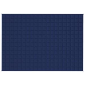 vidaxl Verzwaringsdeken 140x200 cm 10 kg stof blauw