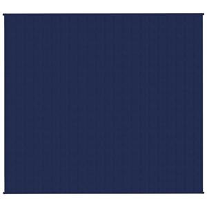 vidaxl Verzwaringsdeken 200x220 cm 9 kg stof blauw