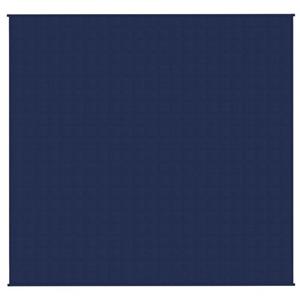 vidaxl Verzwaringsdeken 220x230 cm 11 kg stof blauw