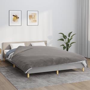 vidaXL Verzwaringsdeken met hoes 200x200 cm 13 kg stof grijs