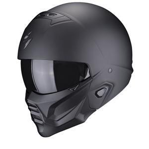Scorpion Exo-Combat Ii Solid Matt Black Jet Helmet 