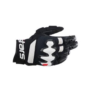 ALPINESTARS Halo Leather Gloves, Motorhandschoenen zomer, Zwart-Wit