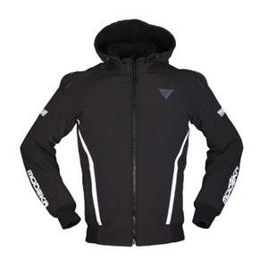 Clarke Sport, Textiel motorjas heren, Zwart-Wit