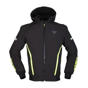 Clarke Sport, Textiel motorjas heren, Zwart-Geel