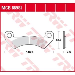 Bremsbelagsatz, Scheibenbremse TRW MCB889SI