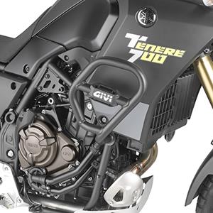 GIVI Valbeugel, Valbeugels voor de moto, TN2158 Zwart gepoedercoat staal onderzijde