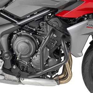 GIVI Valbeugel, Valbeugels voor de moto, TN6421 Zwart gepoedercoat staal onderzijde