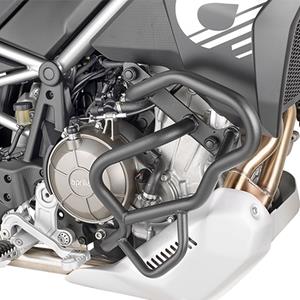 GIVI Valbeugel, Valbeugels voor de moto, TN6710 Zwart gepoedercoat staal onderzijde