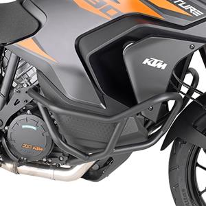 GIVI Valbeugel, Valbeugels voor de moto, TN7713 Zwart gepoedercoat staal onderzijde
