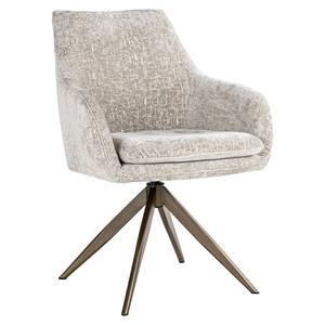 Richmond Interiors Richmond Draaibare Eetkamerstoel Lisonne Chenille - Beige