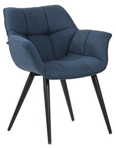 CLP Esszimmerstuhl Roseville Stoff Blau