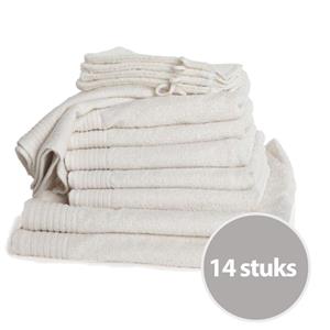 The One Towelling The One Familie Voordeelpakket Creme - 14 stuks