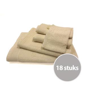 The One Towelling The One basic pakket badtextiel 450 gram Creme - 18 stuks