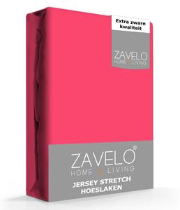 Zavelo Jersey Hoeslaken Fuchsia-Lits-jumeaux (180x200 cm)